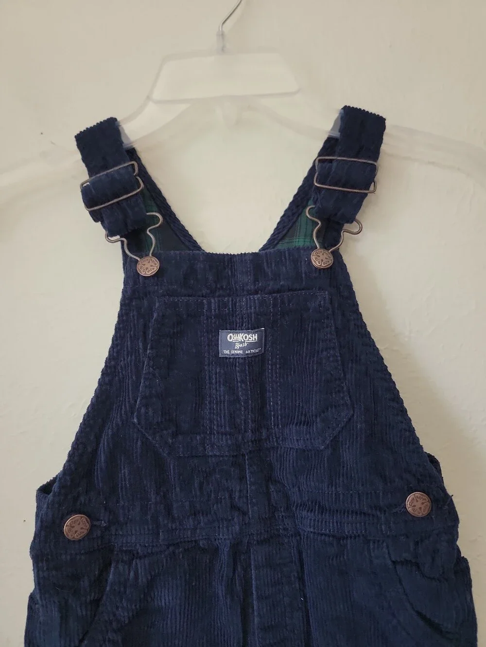 OshKosh B'gosh Dark Blue Corduroy Overalls 5T